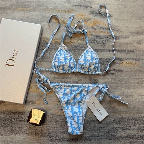 dior small trunk|Dior oblique bikini.